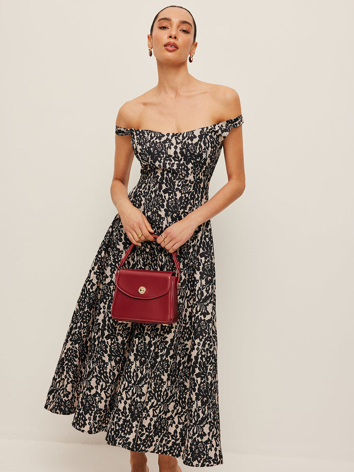 Kleid mit Blumenmuster und Neckholder