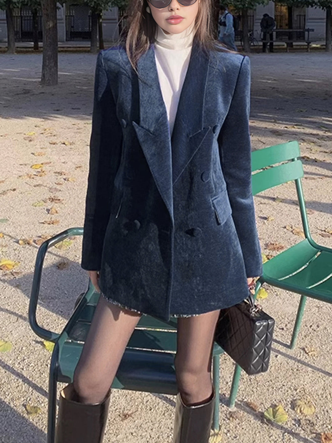 Eleganter taillierter Blazer mit Knopfleiste