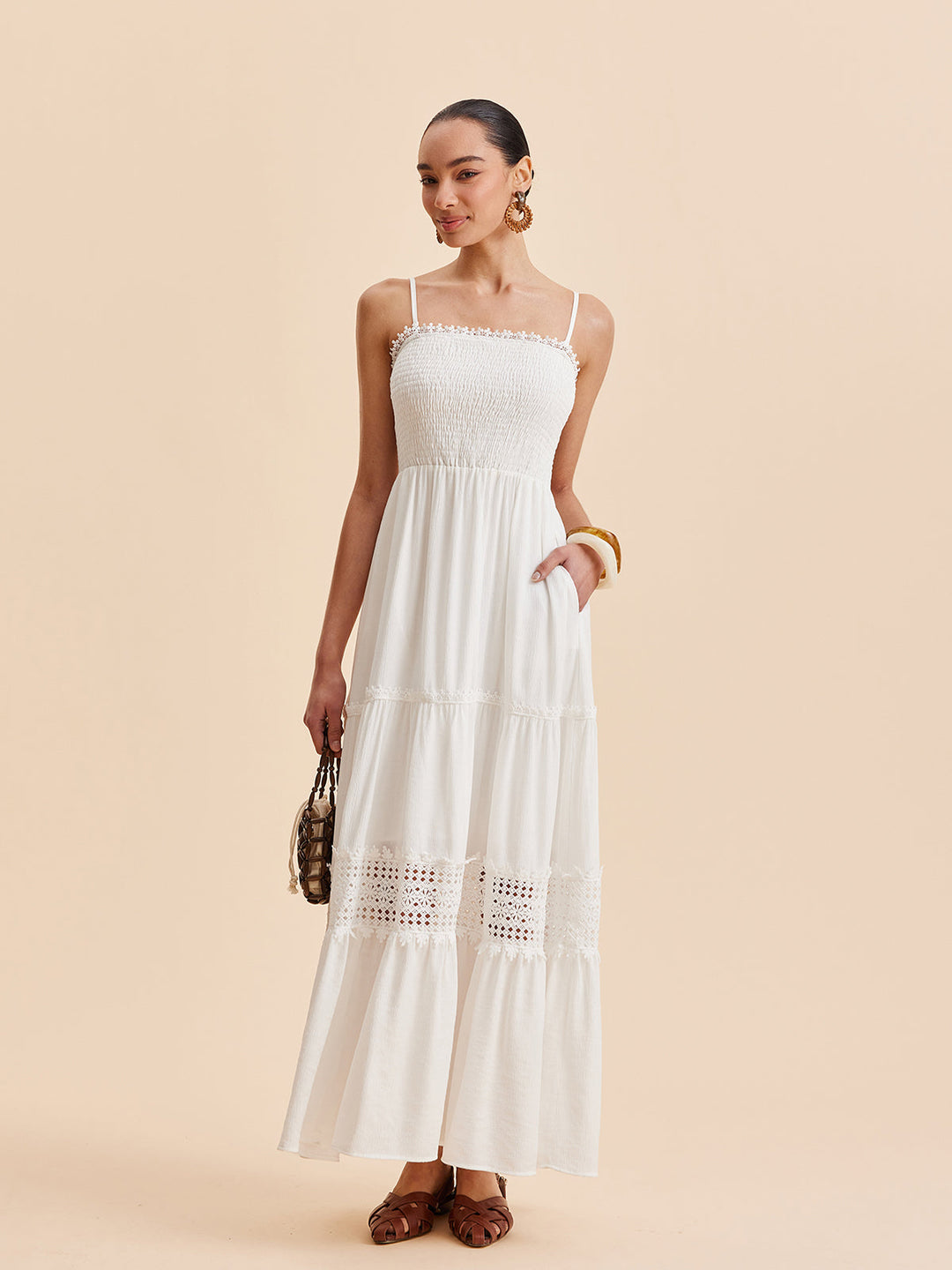 Smocked Cami Kleid