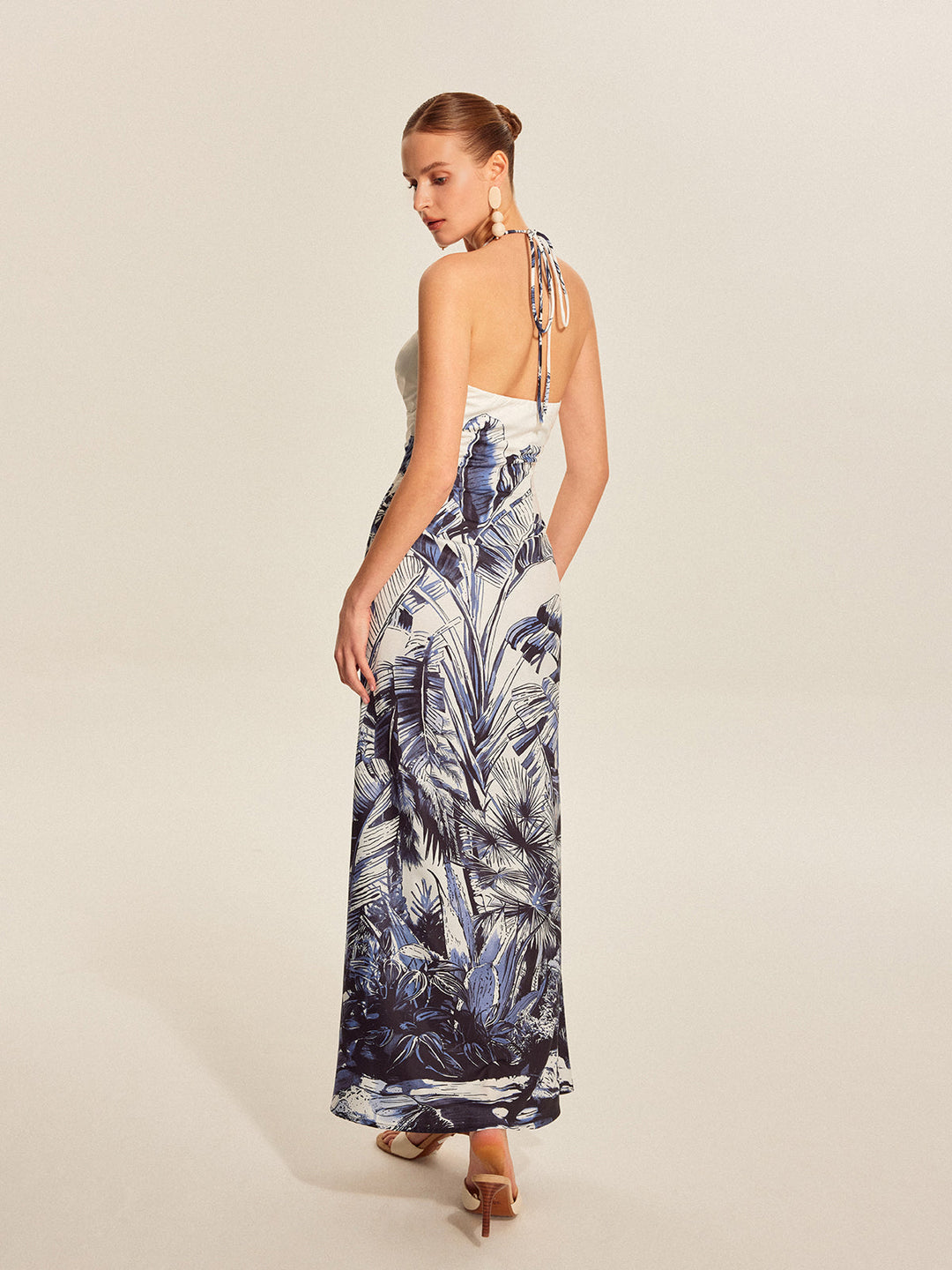 Print-Kleid mit Neckholder und Print