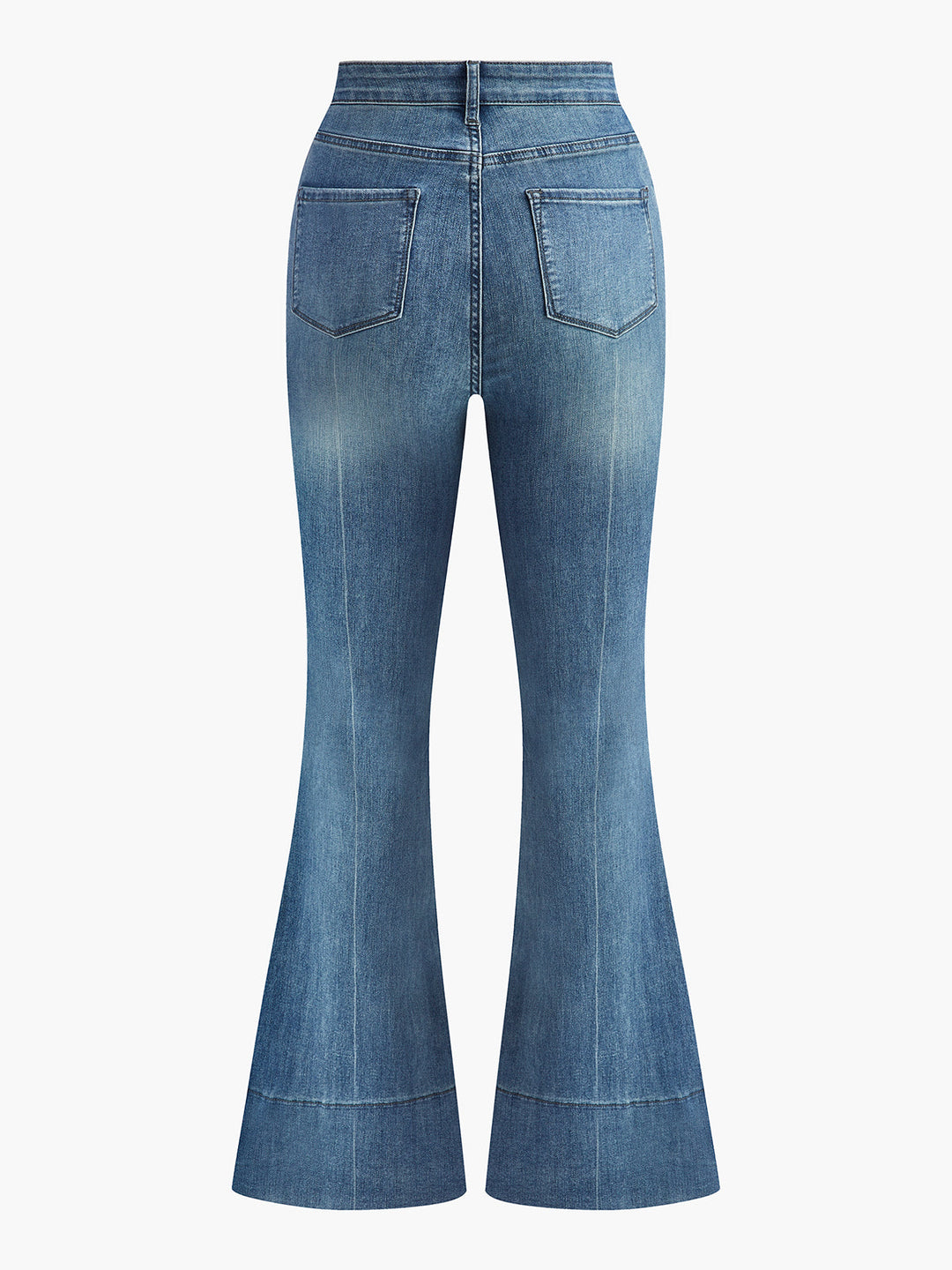 Gewaschene Slim Draped Denim Hose