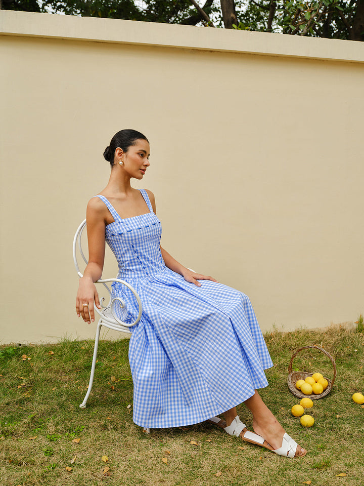 Spitzen-Corsagenkleid mit Schnürung
