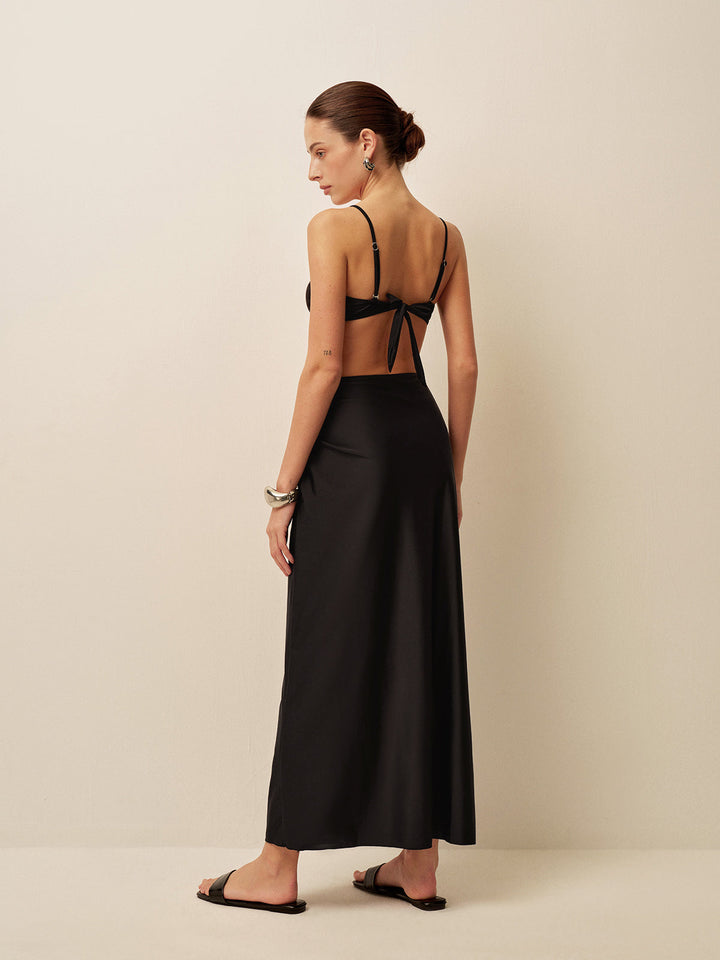 Metal Accent Twist Sarong Rock