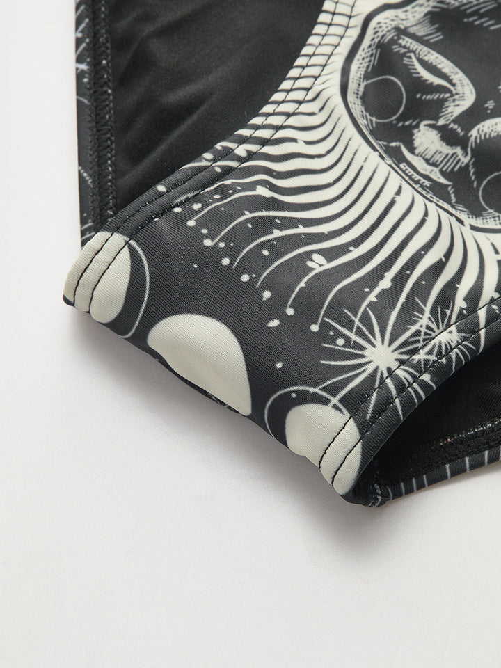Astrologie Druck Neckholder Bikini Set