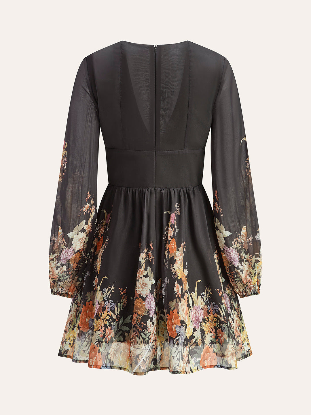 Florales Kleid mit Bindegürtel