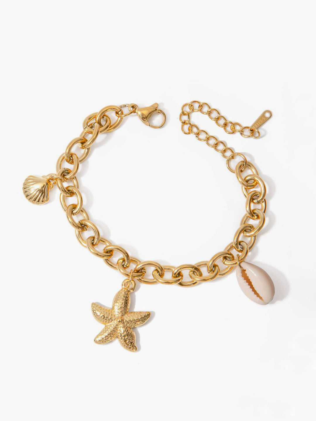 Goldketten-Muschel-Armband