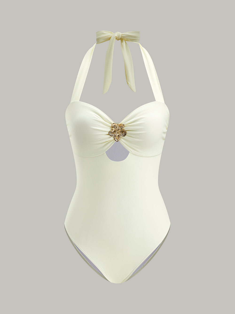 Bandeau-Bikini-Oberteil mit Schleifen-Träger