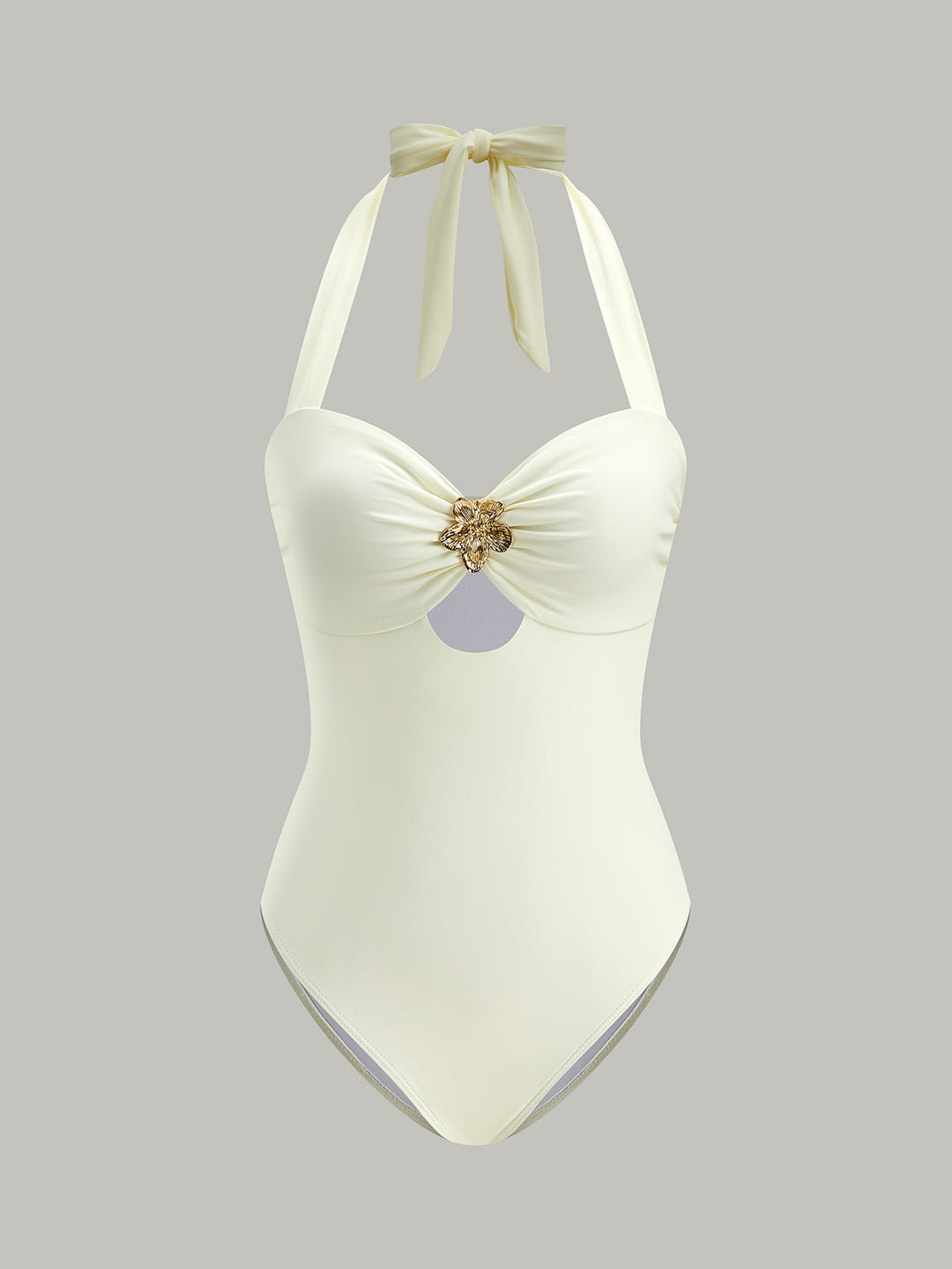 Bandeau-Bikini-Oberteil mit Schleifen-Träger