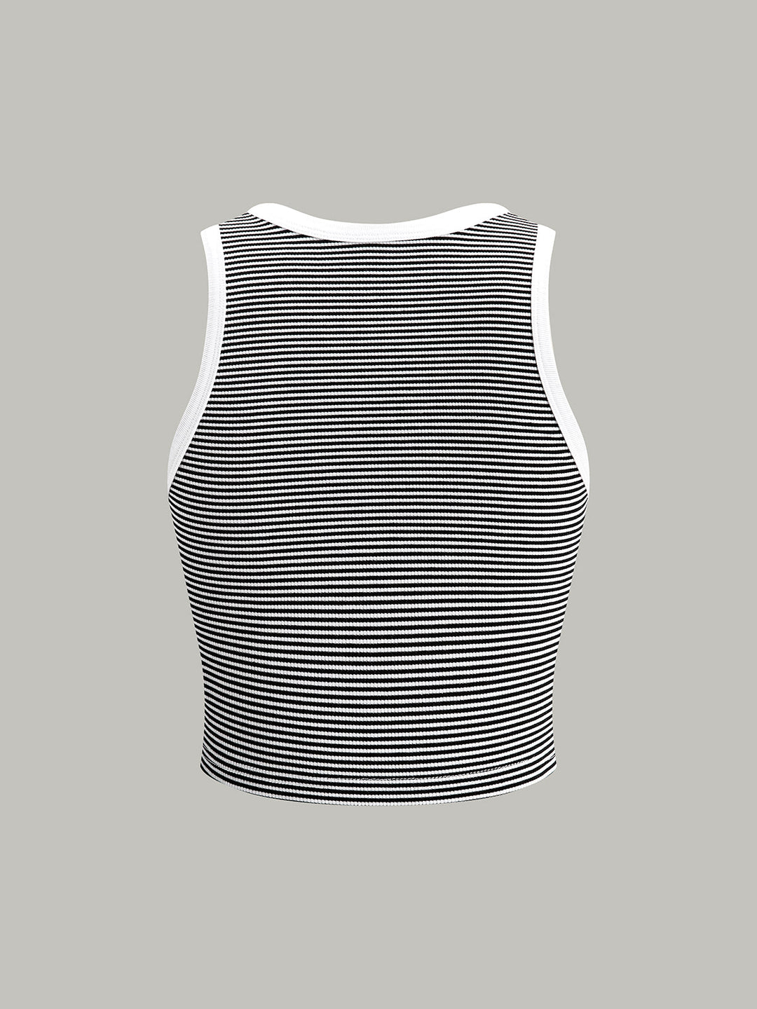 Gestreifter Rundhals-Tanktop