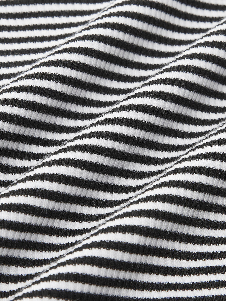 Gestreifter Rundhals-Tanktop