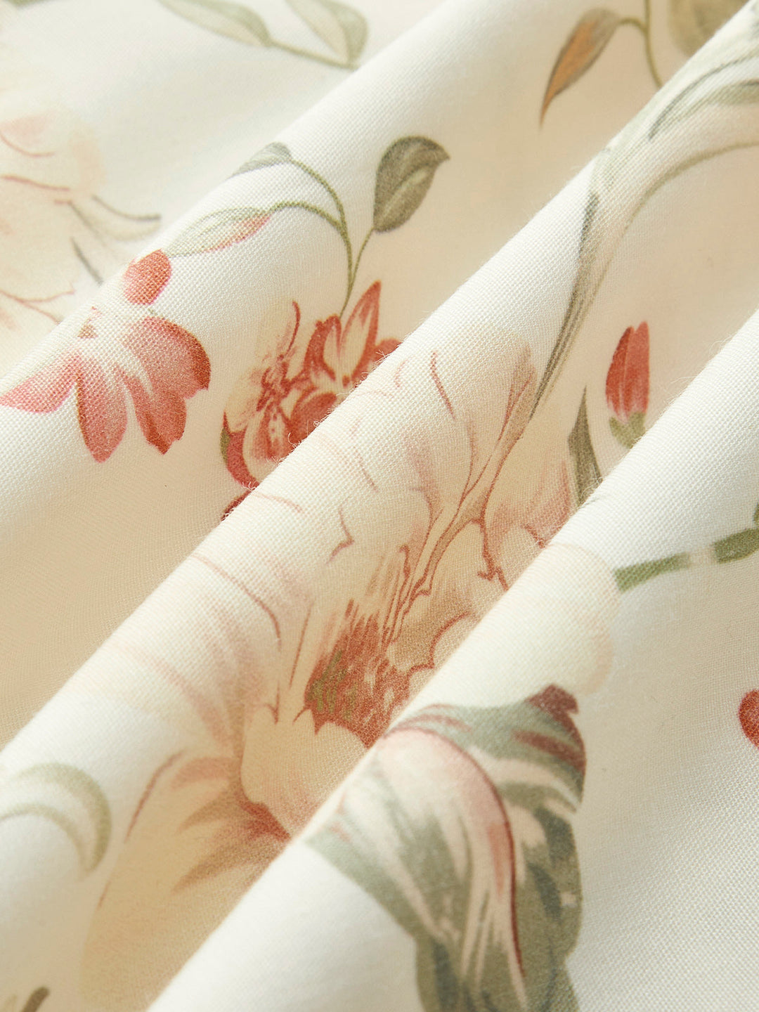 Kleid mit Rüschenärmeln und Schleife in der Taille mit floralem Schlitz
