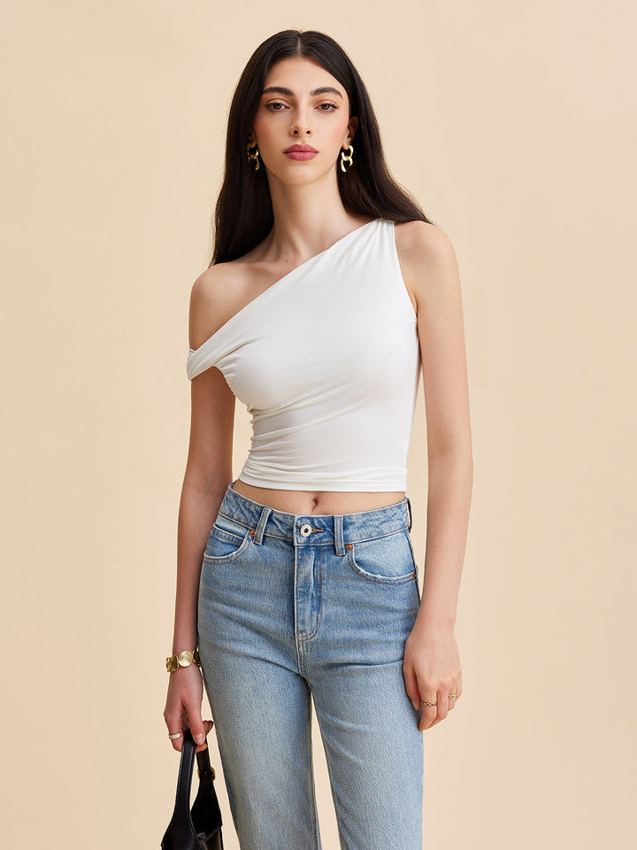 Asymmetrisches One-Shoulder-Oberteil