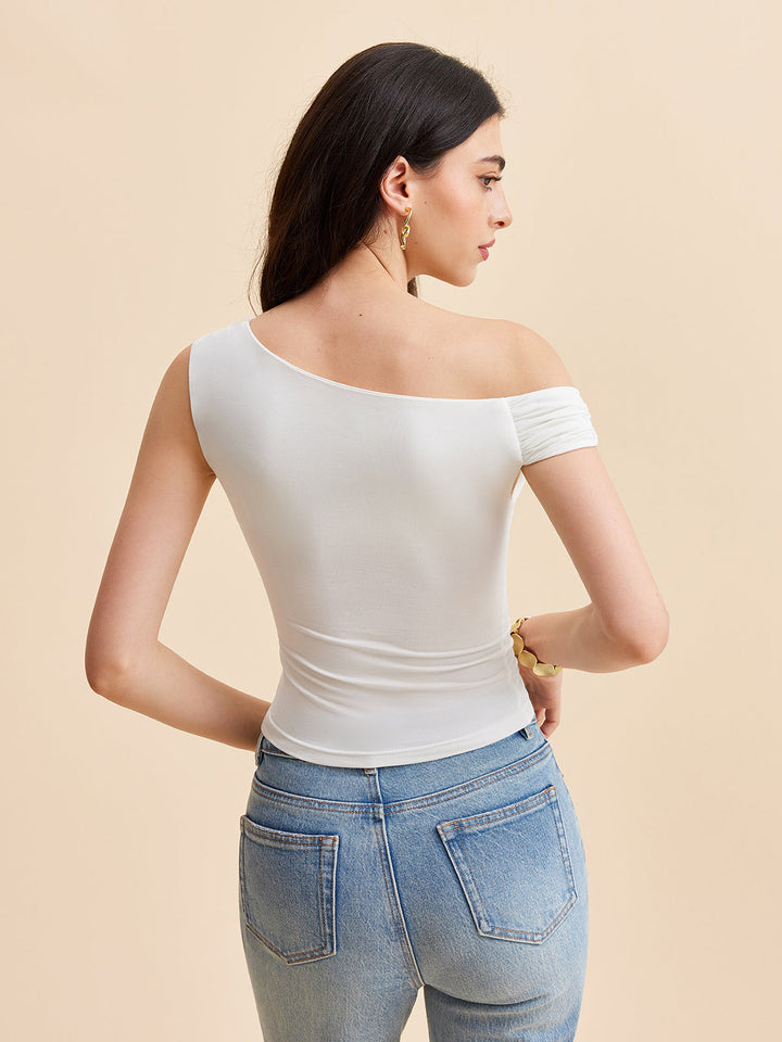 Asymmetrisches One-Shoulder-Oberteil