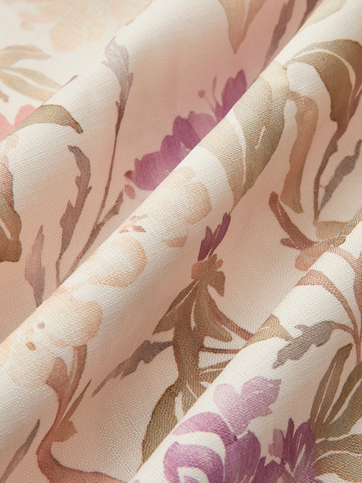 Romantisches A-Linien-Cami-Kleid mit V-Ausschnitt und Blumenmuster