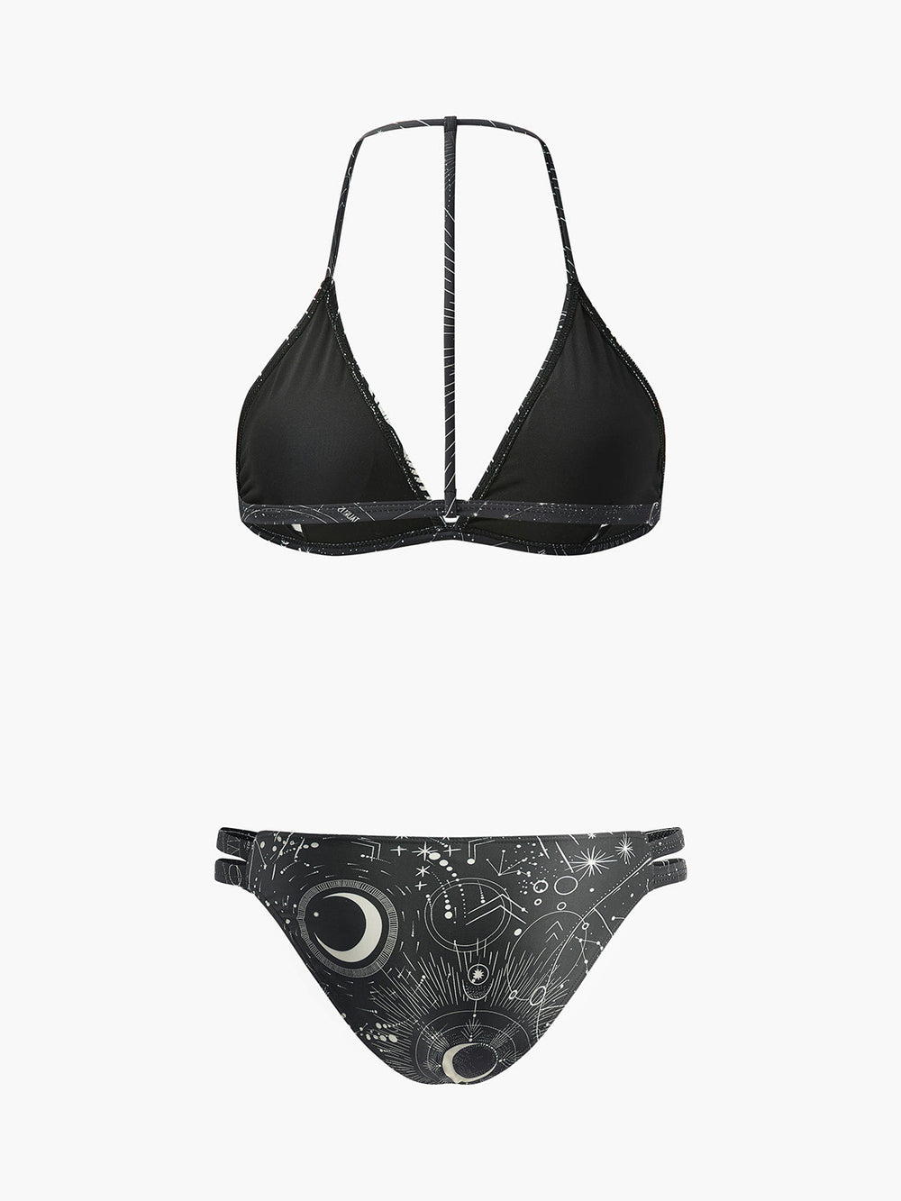 Astrologie Druck Neckholder Bikini Set