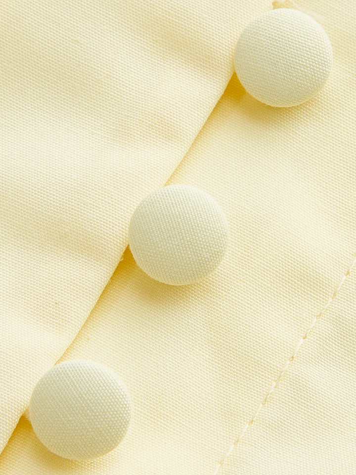 Kleid mit Laternenärmeln und Gürtel