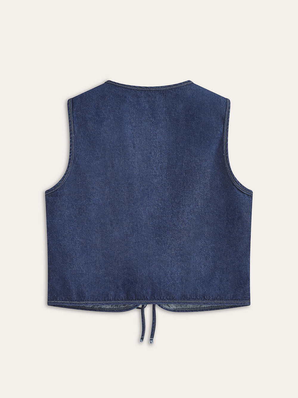Vintage Denim Krawattenweste
