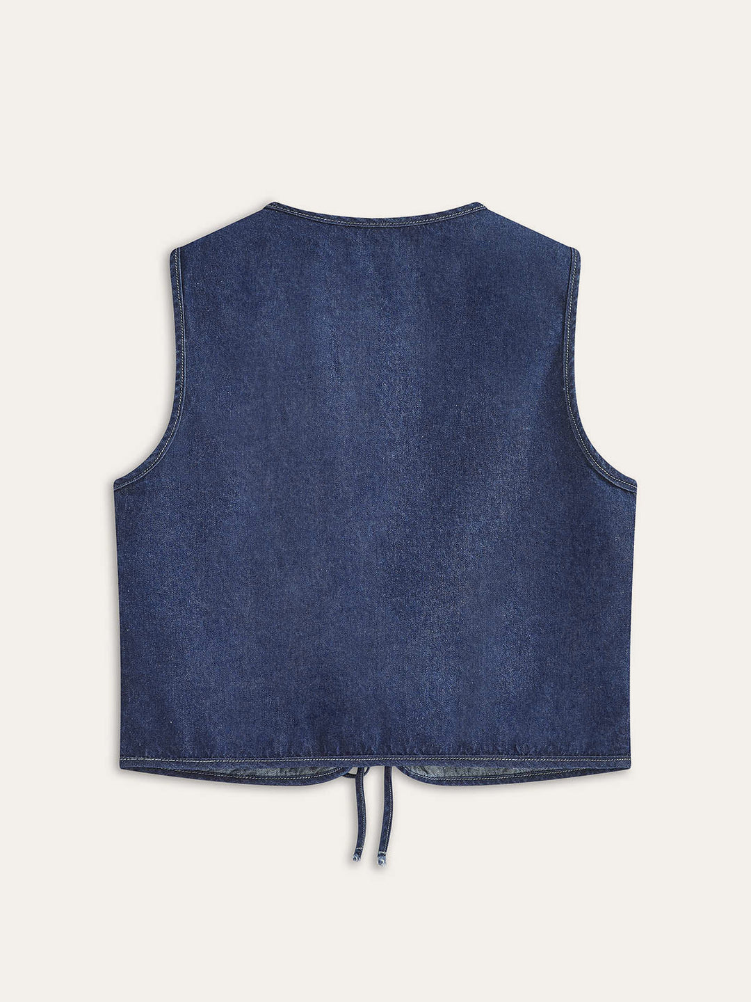 Vintage Denim Krawattenweste