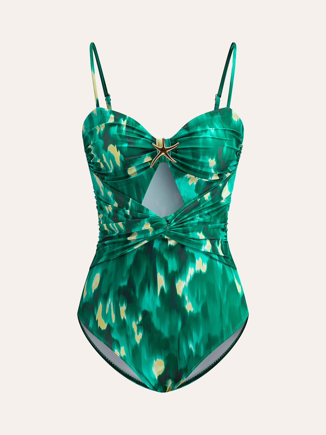 Starfish Detail Wrap One-Piece Badeanzug
