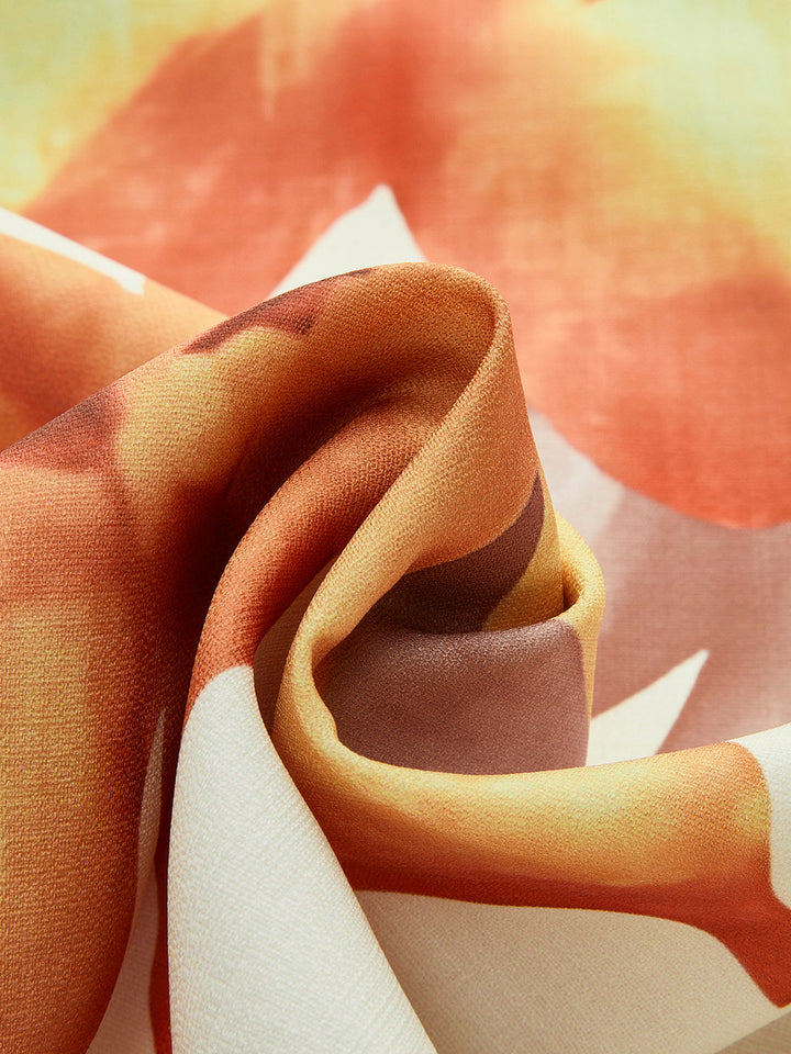 Buntes Batik-Kleid mit Print