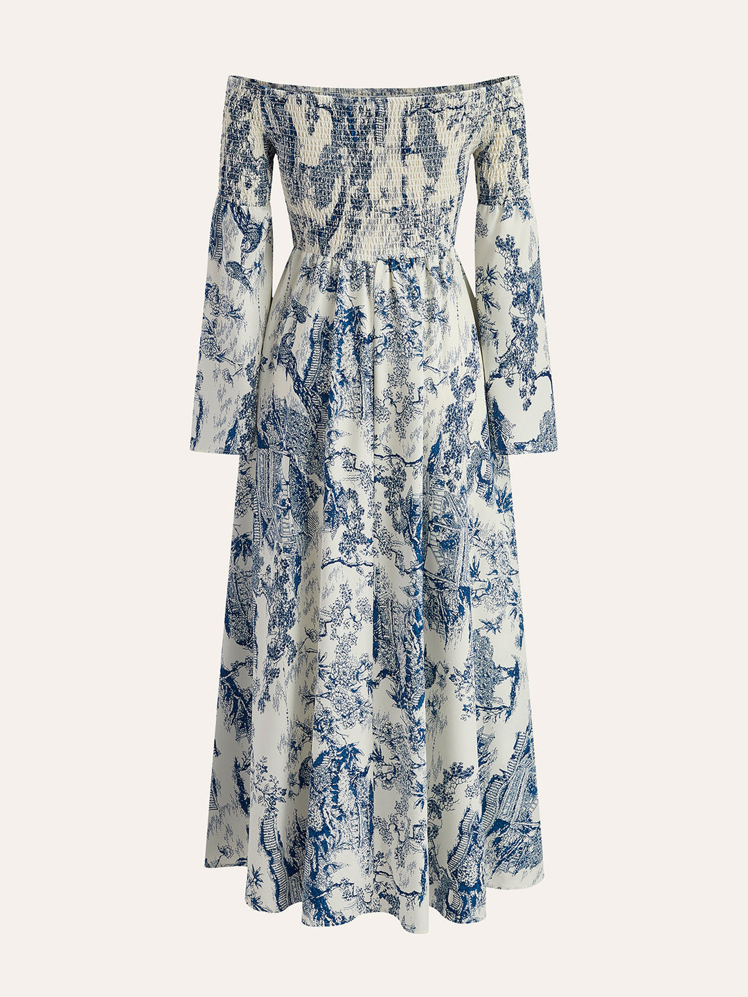 Kleid mit Print und abnehmbarem Kragen