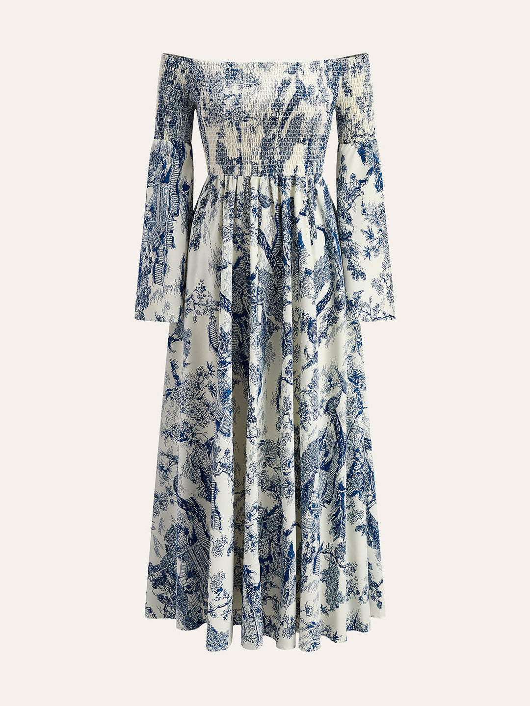 Kleid mit Print und abnehmbarem Kragen