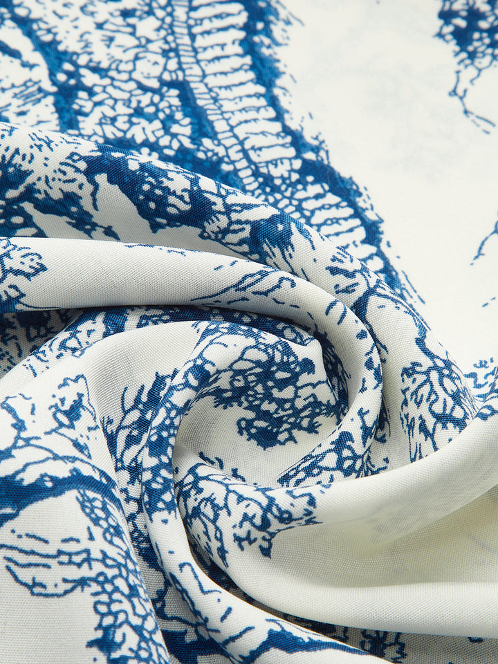 Kleid mit Print und abnehmbarem Kragen