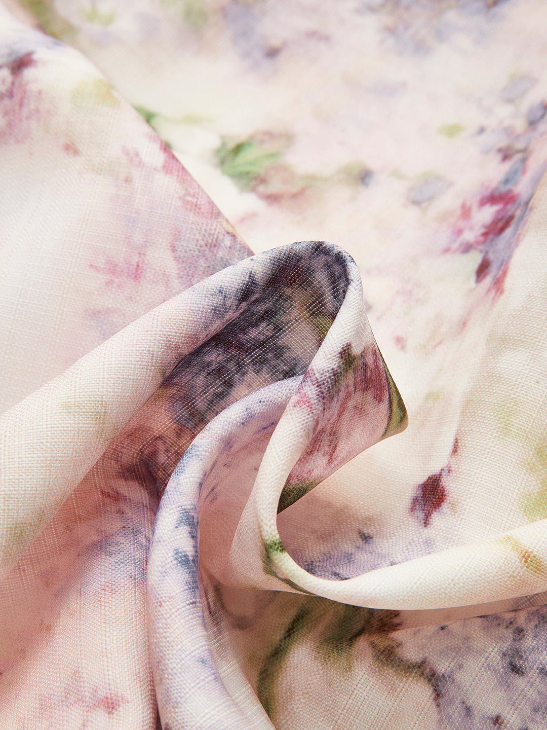 Gürtel Ballon Ärmel Blumenkleid