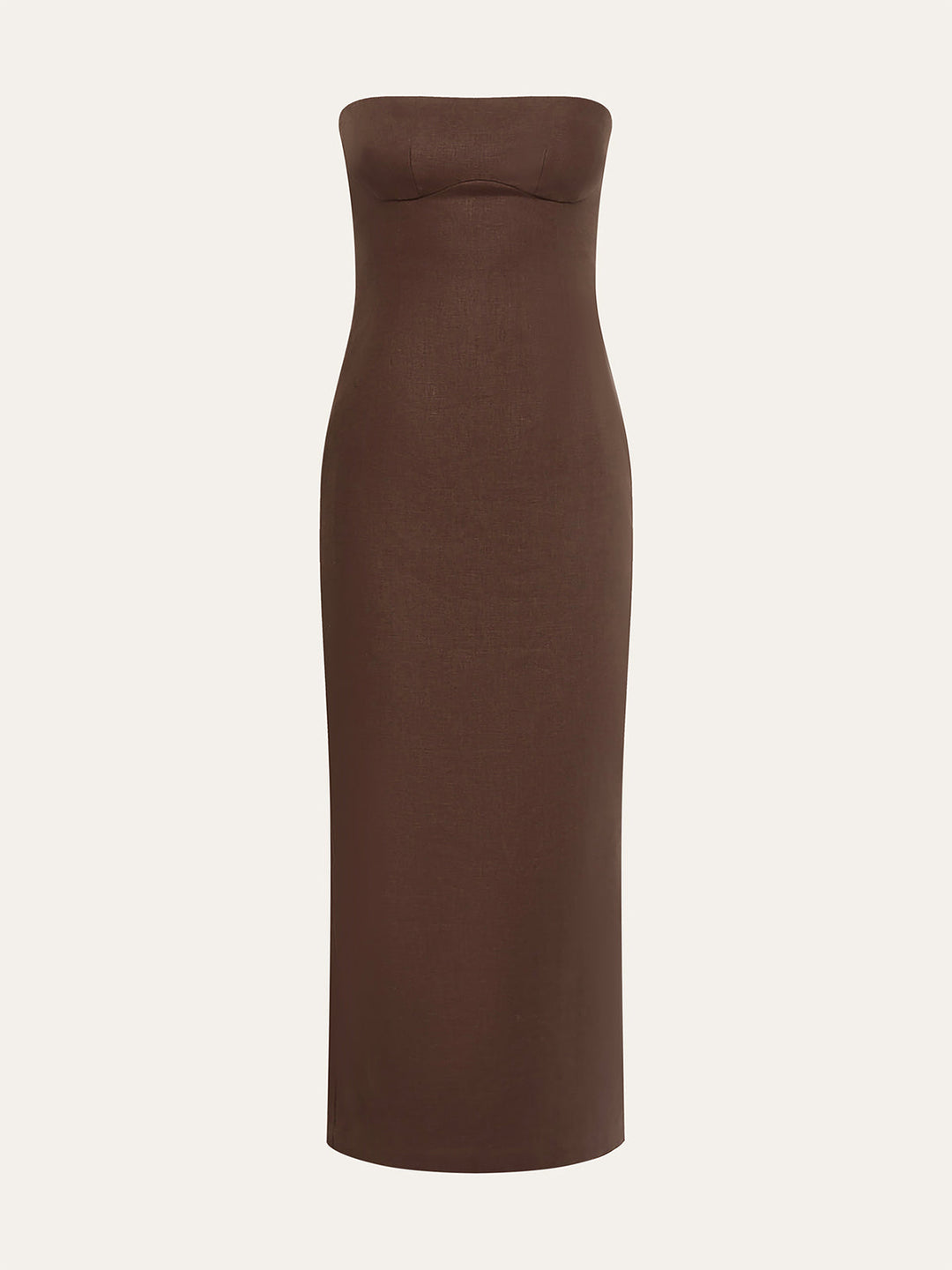 Geblümtes trägerloses Kleid