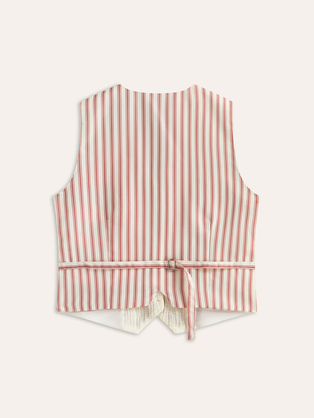Boho Print Weste mit Gürtelschnalle hinten