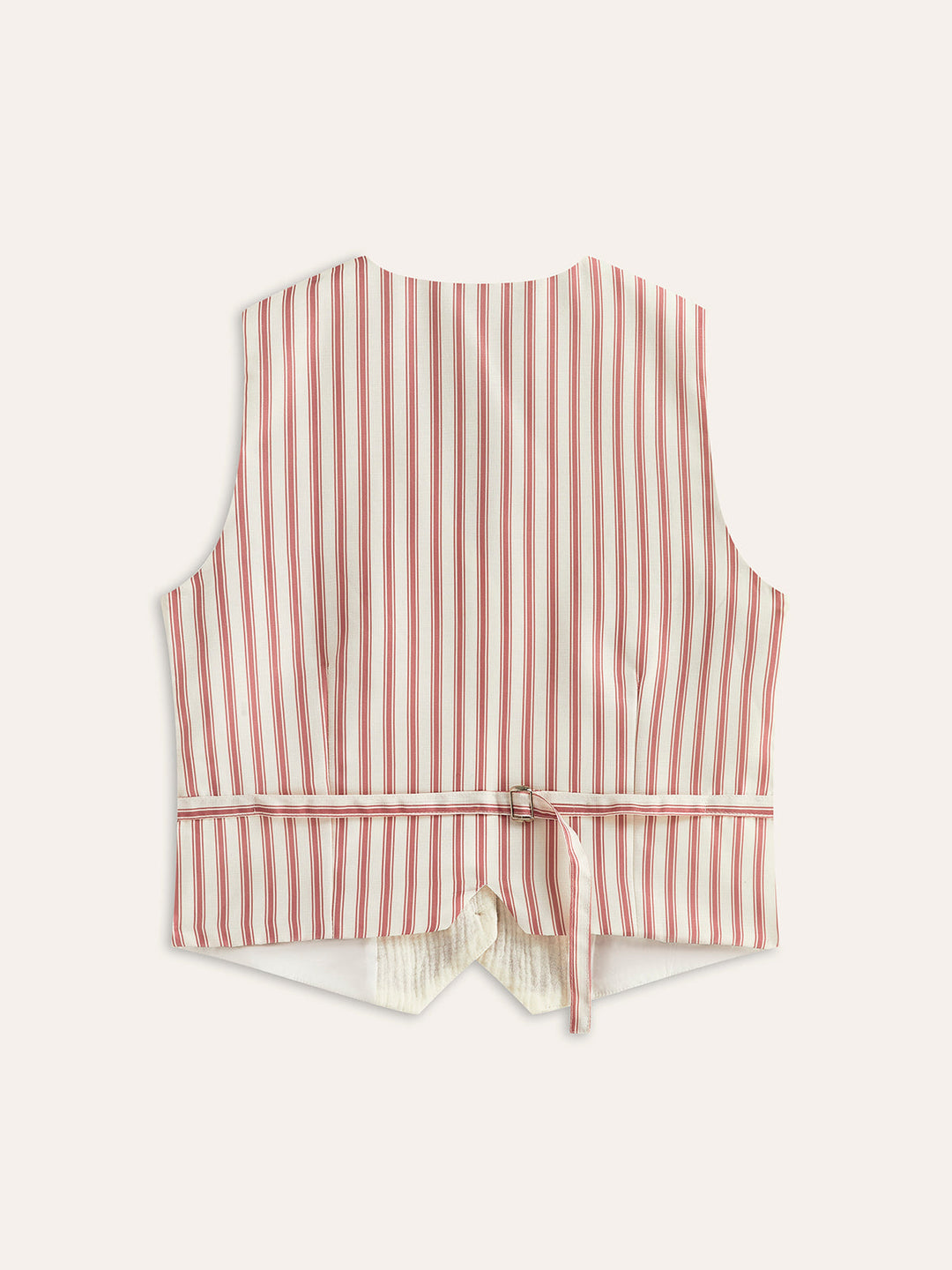 Boho Print Weste mit Gürtelschnalle hinten