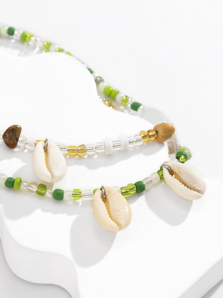 Seestern & Perlen bestickte Taillenkette