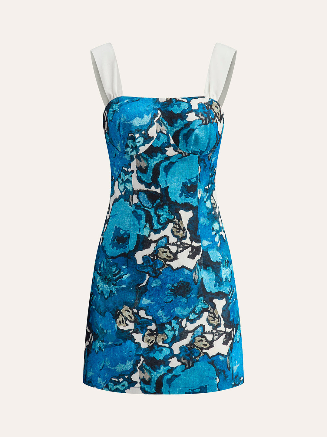 Geblümtes Neckholder-Kleid