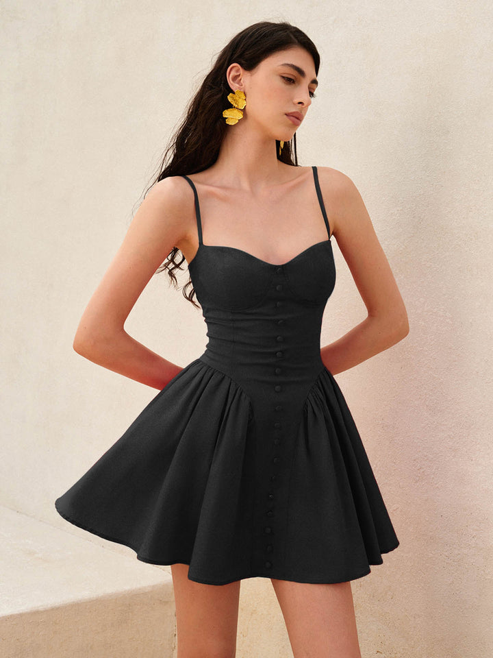 Spitzenkleid mit Schnürung am Rücken