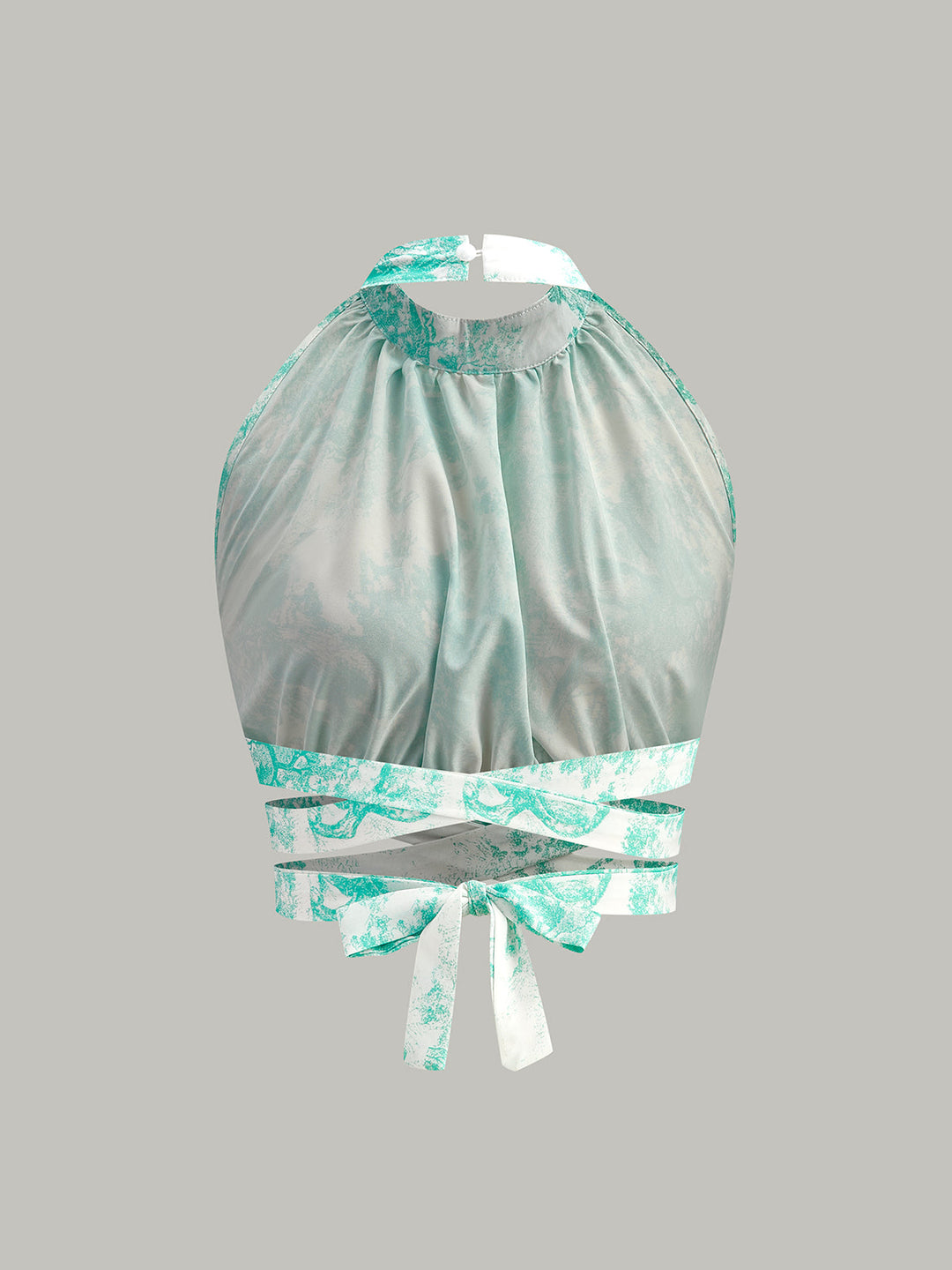 Halter-Nacken-Rückenfrei-Kleider-Set mit Knopfleiste vorne
