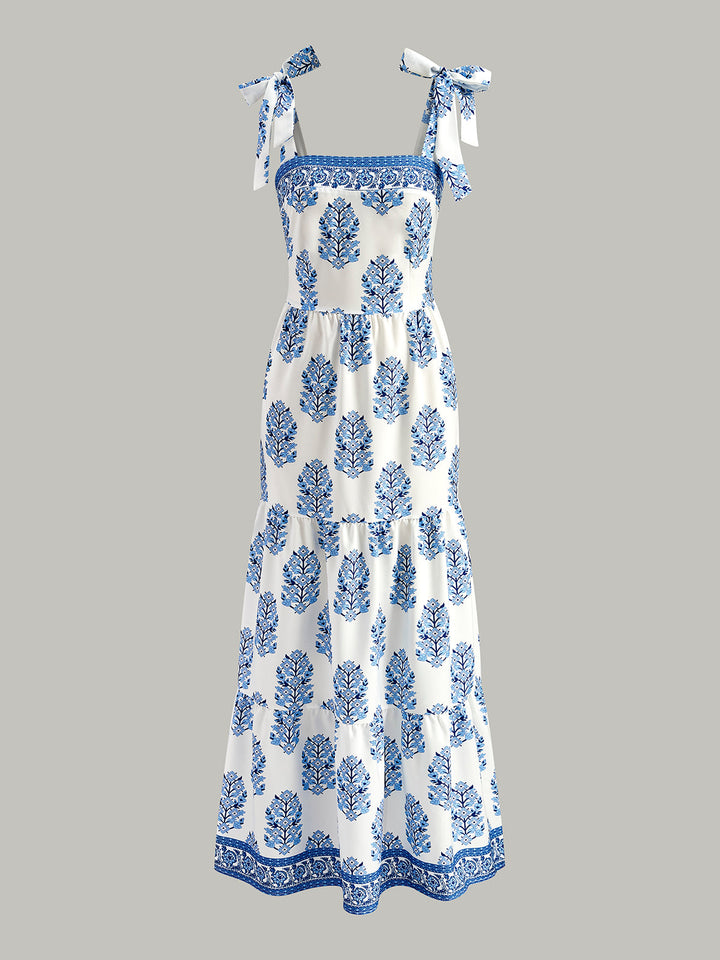 Blumenkleid mit Spaghettiträgern