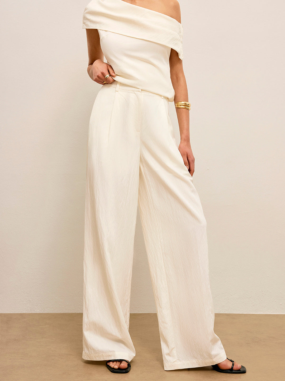 Mid-Taille Hose mit Taschen