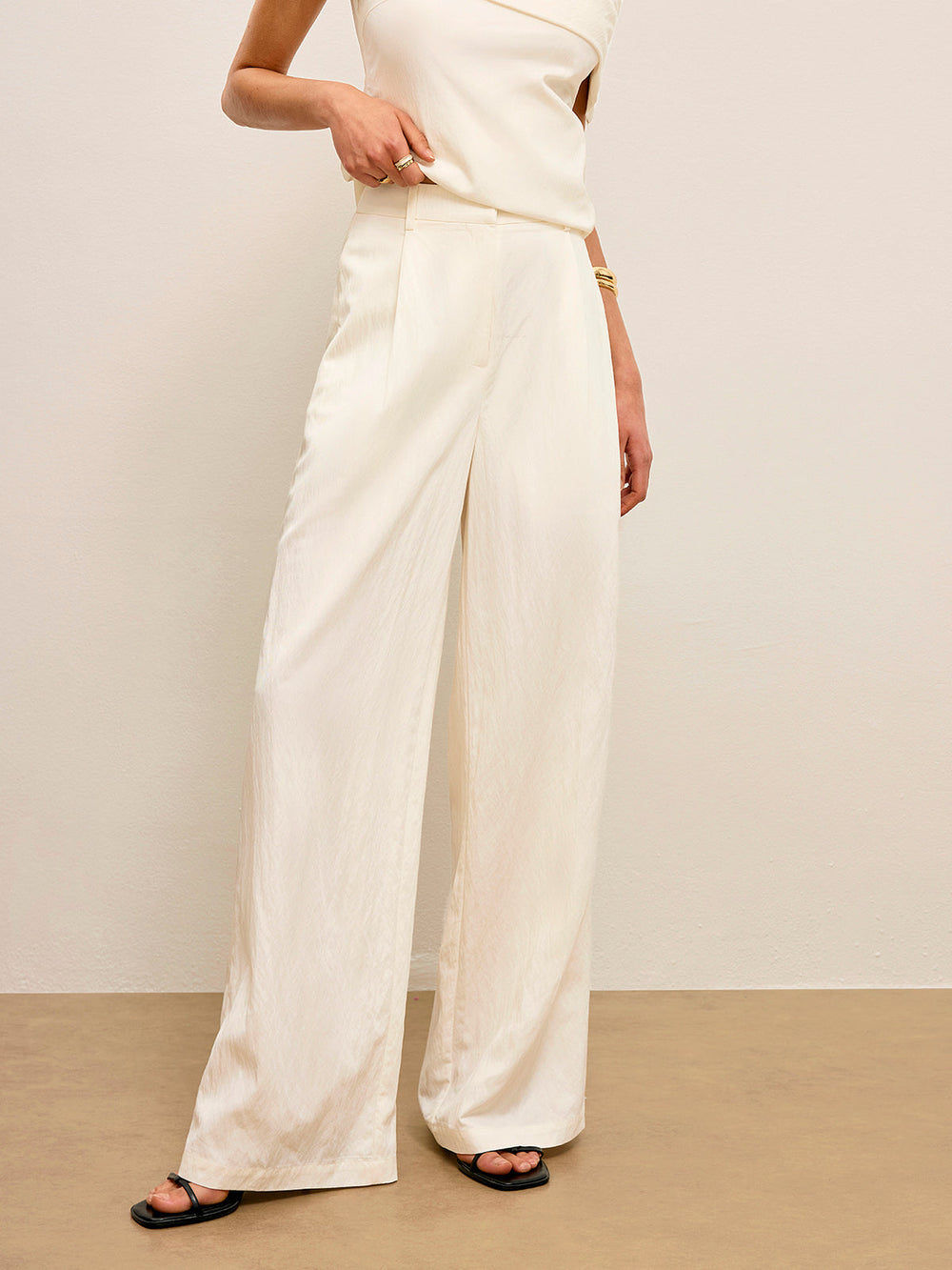 Mid-Taille Hose mit Taschen