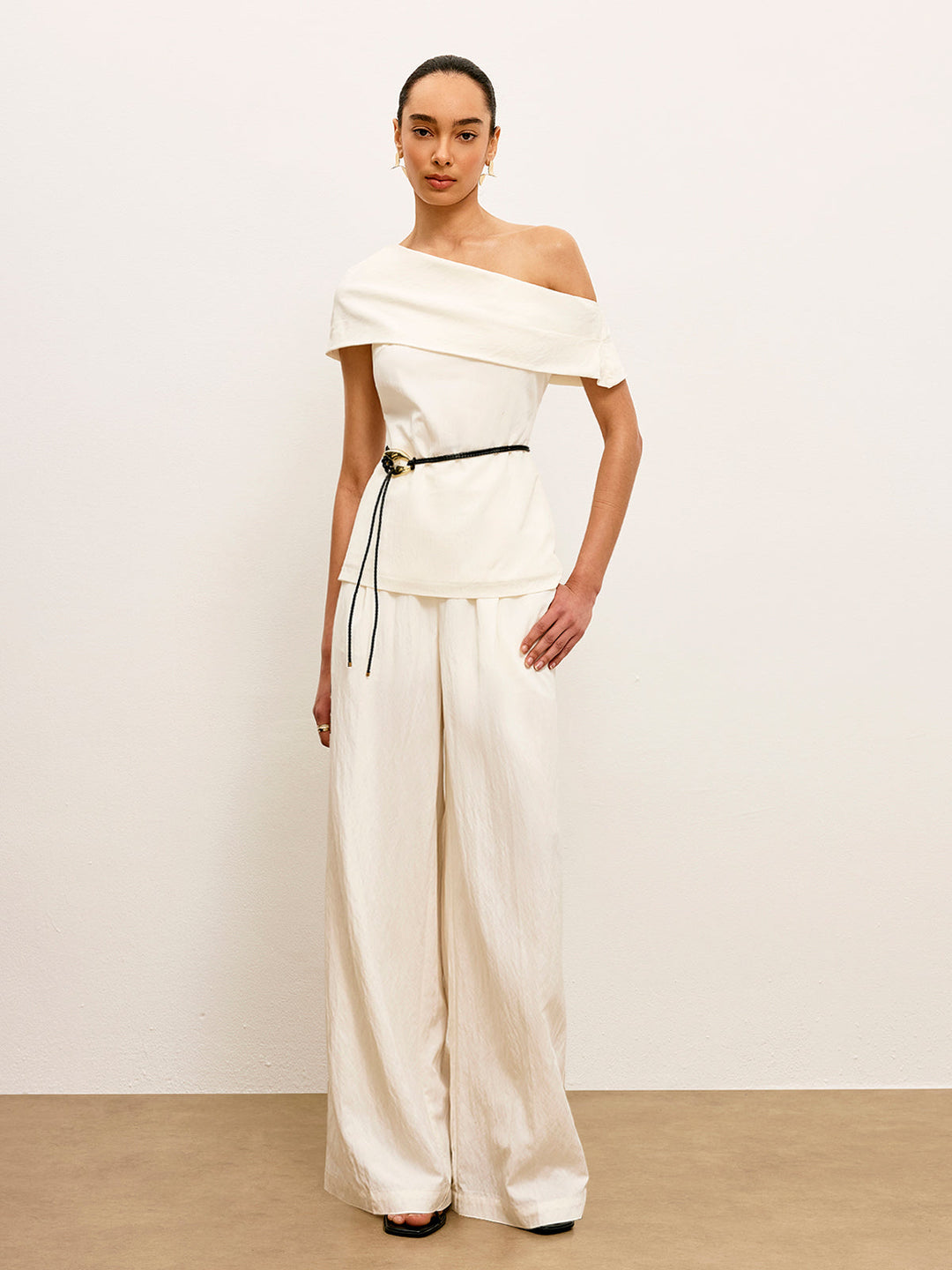 Mid-Taille Hose mit Taschen