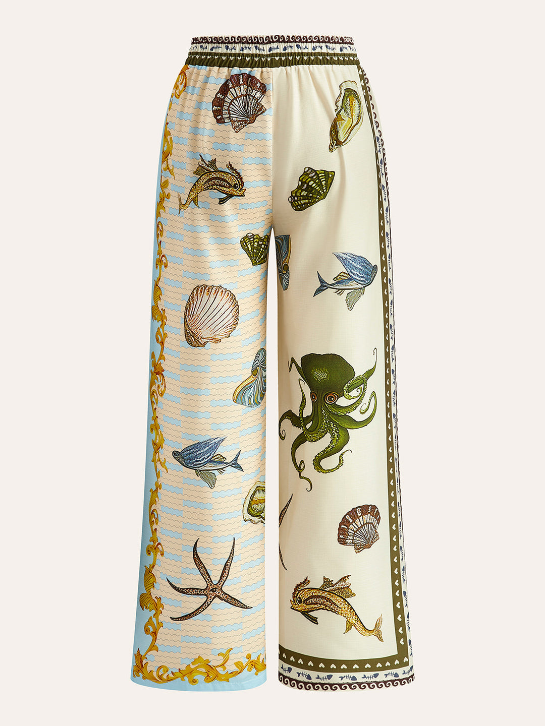 Gedrucktes Hemd Mit Kordelzug Hose Set