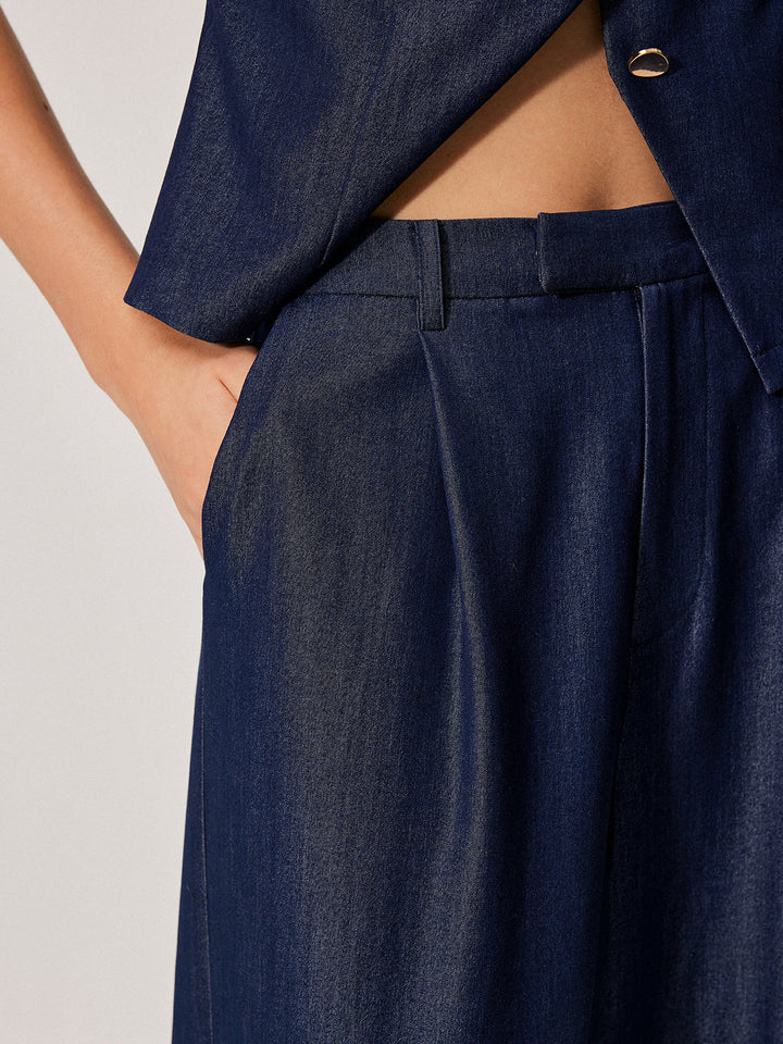 Mid-Waist Pocket Detail Hose
