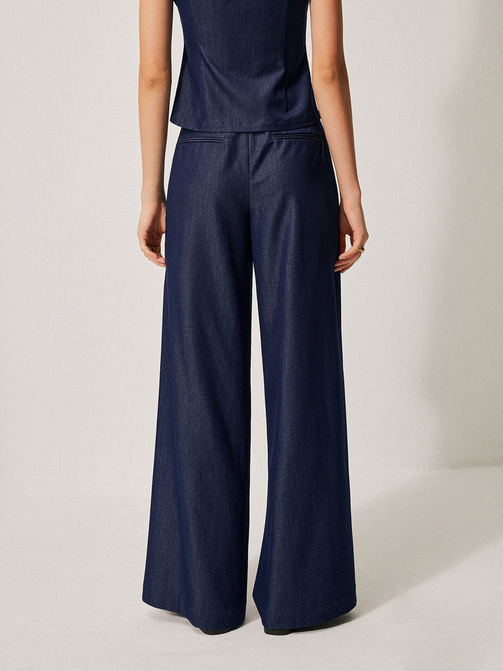 Mid-Waist Pocket Detail Hose