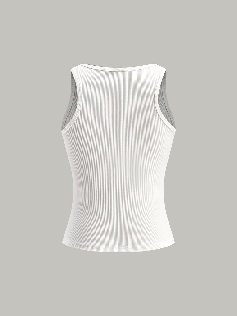 Rippstrick-Oberteil mit Metalldetail