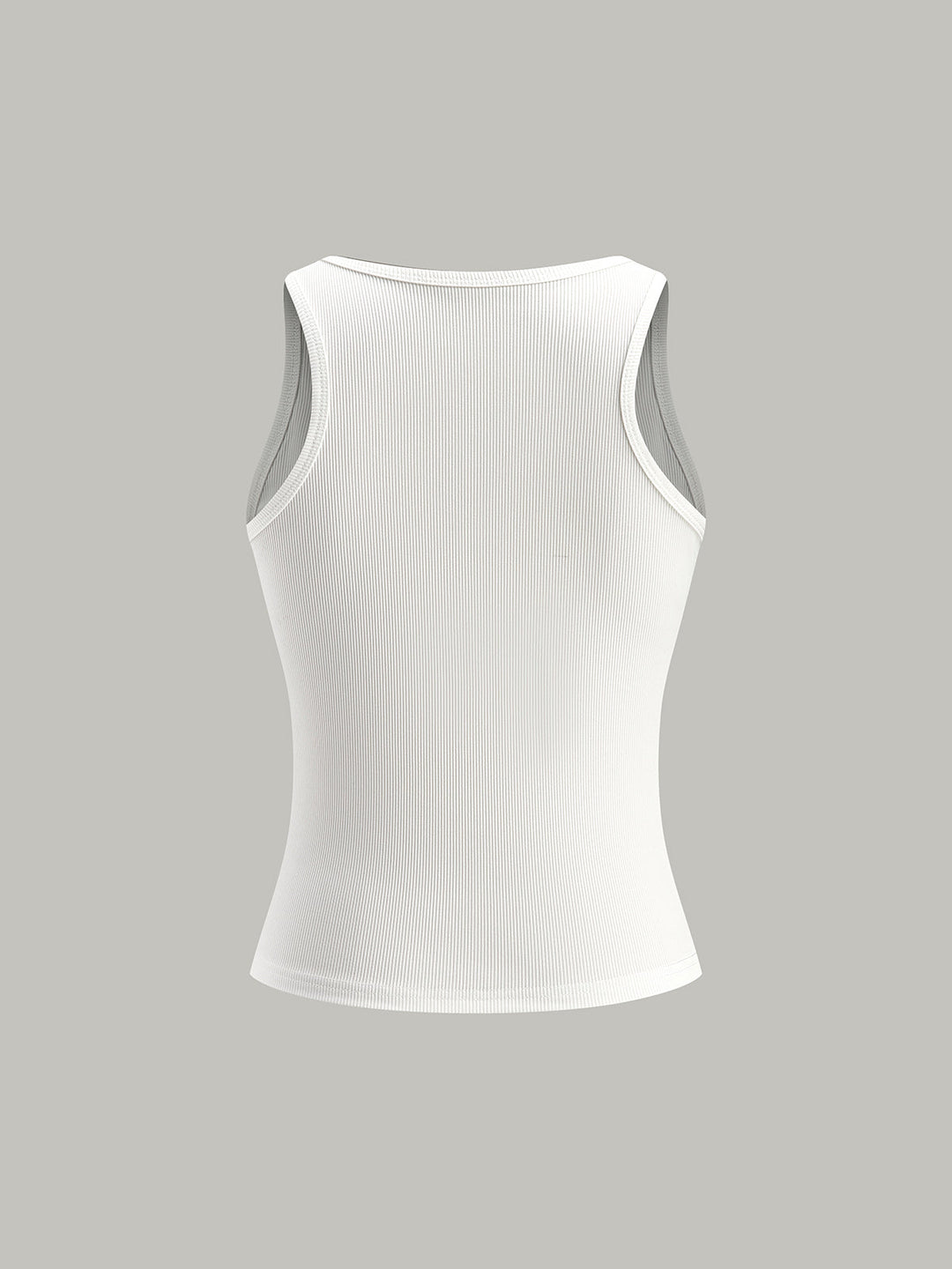 Rippstrick-Oberteil mit Metalldetail