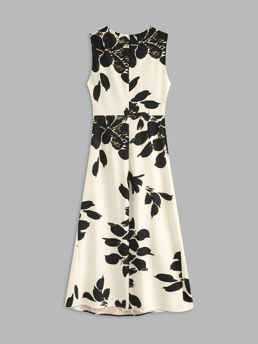 Blumenkleid mit ärmellosem Faltenrock