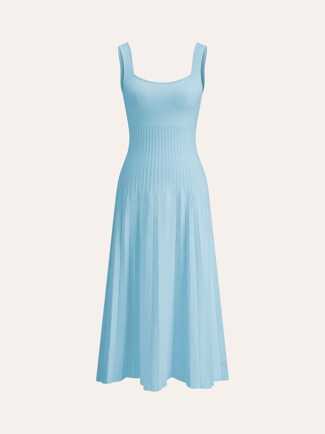 Strickkleid mit quadratischem Ausschnitt