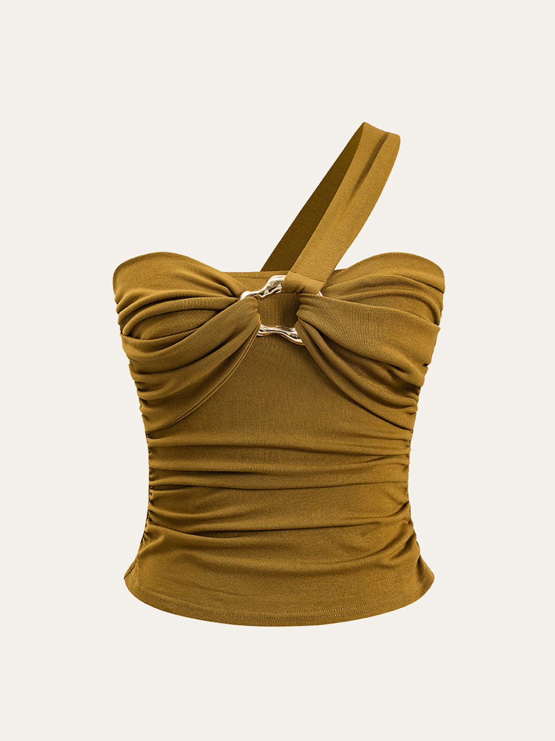 Oberteil mit Twist-Front und One-Shoulder-Träger