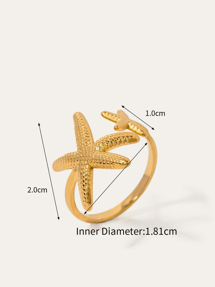Asymmetrischer Seestern-Ring