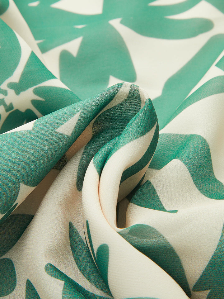 Blumenkleid mit Rüschenbesatz ohne Träger