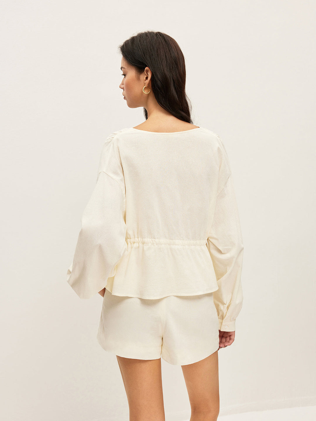 Baumwoll-Shorts-Set mit Taschen